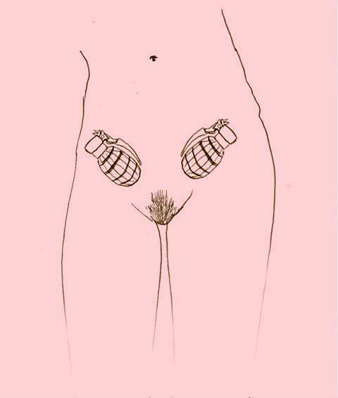 atardeceres-de-recuerdos:  girlpowerbabe:  granadas listas!!  Lo peor