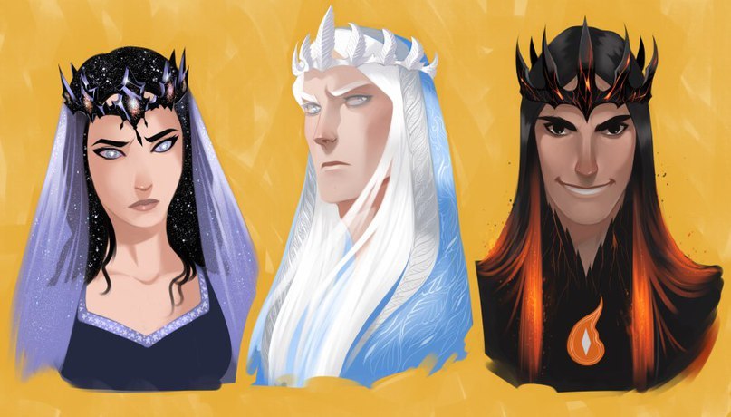 Elves on the Loose ✨ on Tumblr: Varda, manwe & Melkor by Phobs