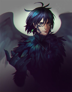 mstrmagnolia:  Raven Howl commission for