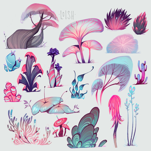 Some studies I did for my second artbook, The Sketchbook of Loish! For one of the chapters, I develo