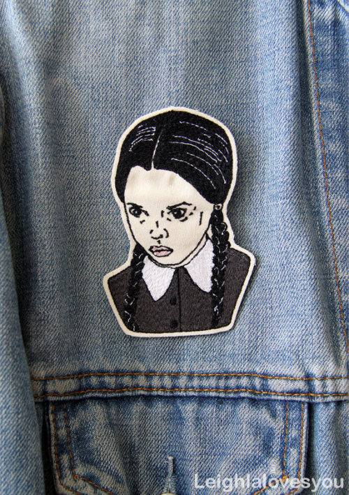 shopping-and-shit:  Wednesday Addams Embroidered Patch/Brooch$23.35 USD  i want one !