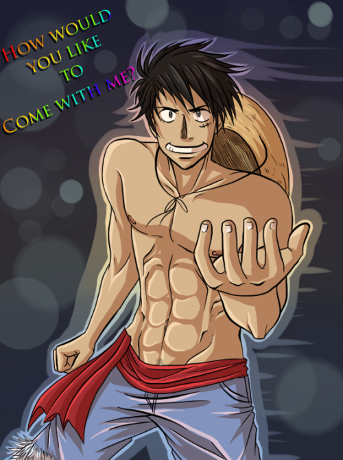 darksenpai: SOOO- Hey Luffy~ &lt;3 How’s it goin’? I’d love to go with you bby