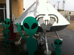 Stopped at a cute Area 51-themed shop called