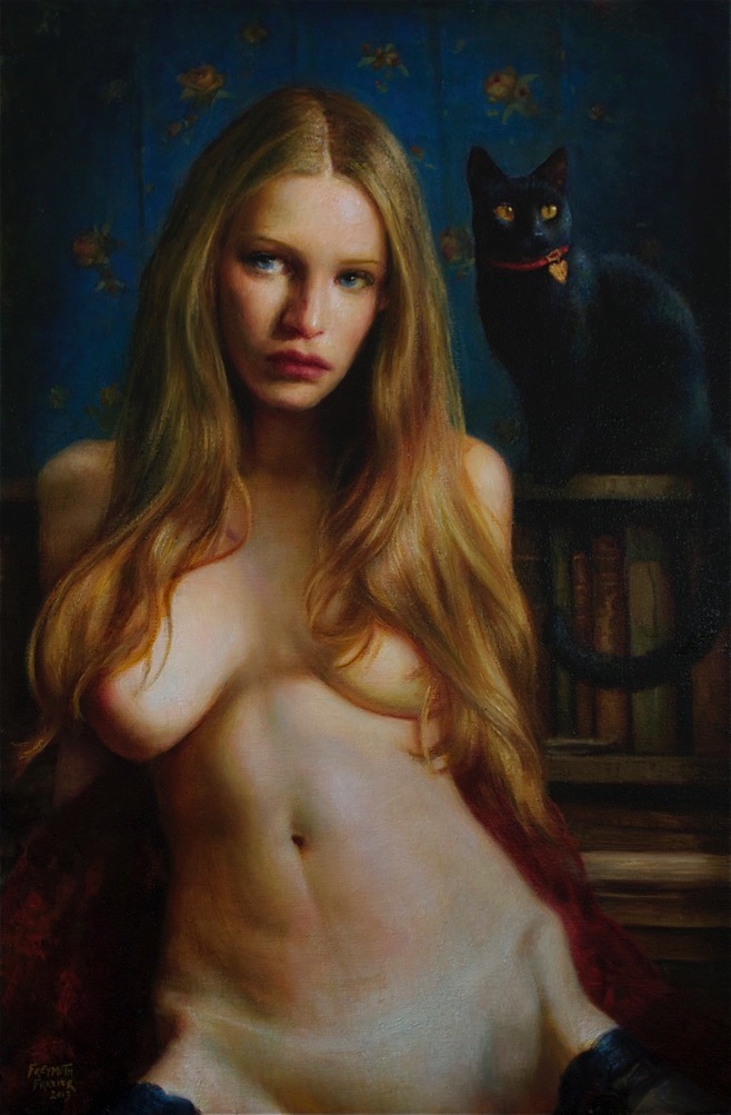 cg54kck:  Rose Freymuth-Frazier (American 1977 - ) In the Study 2013 