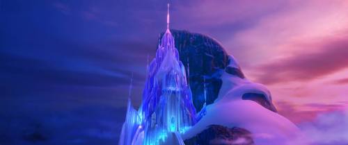 Frozen Fact: The scene where Elsa walks out onto the ice palace balcony is 218 frames long and featu