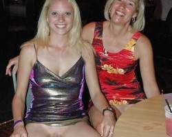 taboodaddy88:  Real swinger Mom and daughter