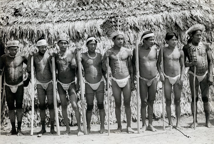   Colombian Witoto men, by Rosa Covarrubias, via UDLAP Bibliotecas   