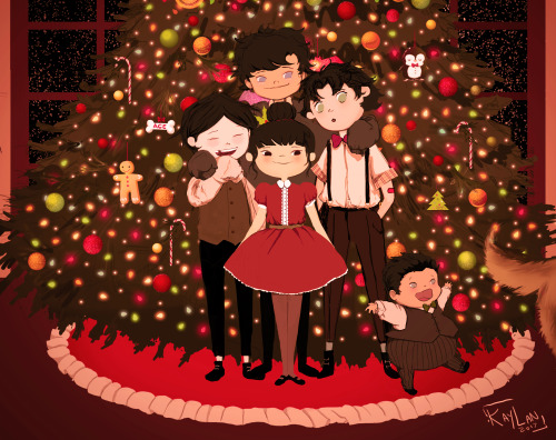 lesbianpoisonivy: kaylabeemarie: A very batty Christmas! Featuring: decorating the tree, trying to t