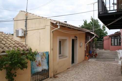 Three properties for sale or rent on the island of Corfu. In the non tourist village of Afra on the 