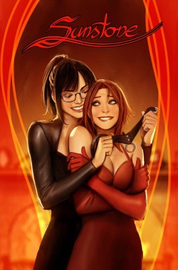 nebezial-asheri:  a bunch of recentr sunstone covers.2 of them are for the original run. one a booksamillion exclusive reprint of volume 1, the other for german version of sunstone 5 second half, as the publisher made the book oversized hardcover and
