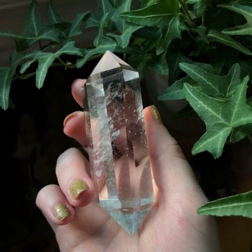 lavenderwaterwitch:I swear this quartz crystal has the Milky Way trapped inside of it Instagram &nda