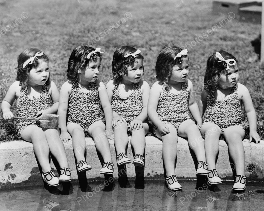 sixpenceee:  The Dionne Quintuplets born in 1934 are the first quintuplets known