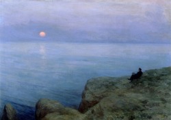 kleioscroll:  Alexander Pushkin at the seashore (1896)Leonid Pasternak  