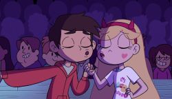 Possible outcome for this dreaded scene from (presumably) “Just Friends”.The person off-screen Marco is holding hands with is Jackie.Star and Marco are not aware of how awfully close they are: they always act like this, because they’re friends and