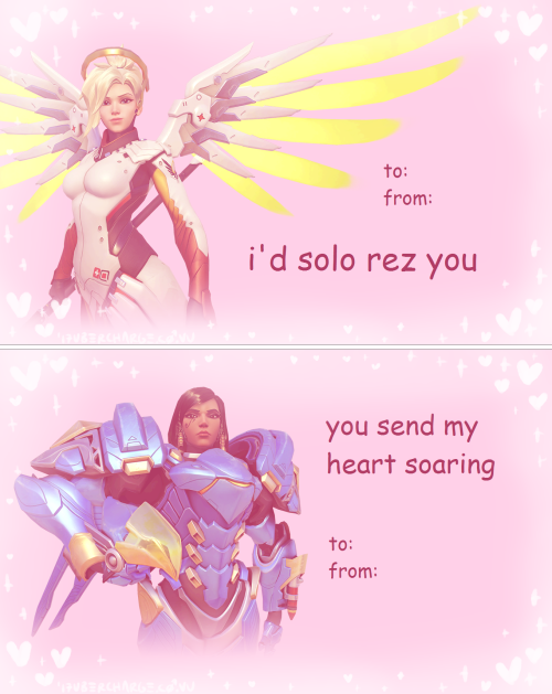 novatoast: loki727: anotherdullguy: ubercharge: overwatch valentine’s day cards. getting them 