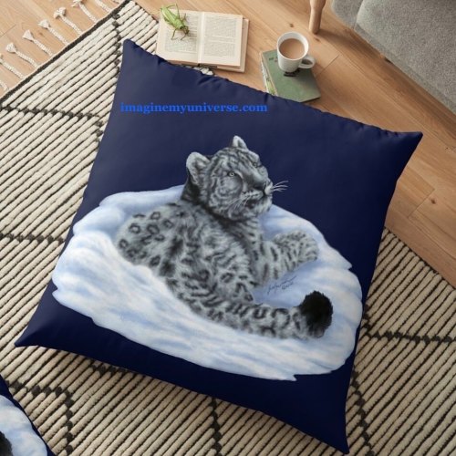 More “Mythical Mountain Cat” posts! Here we have the cub looking lovely on a pillow. Sti
