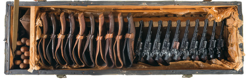Ten Piece NuggetsA lot of ten Soviet Model 1895 Nagant revolvers with holsters and accessories.  Up 