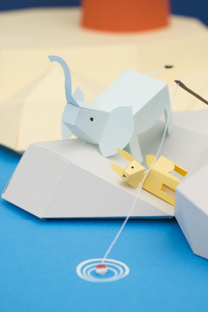 cutesign:  Some amazing paper art by graphic designer, illustrator, and paper artist Fideli