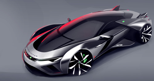 Cov Degree Show 2015: Range Rover Hunter ConceptHalo supercar crossover concept. By: Oliver Cattell-