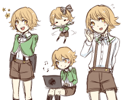 shiroi-kamaitachi:  *habit of drawing Chihiro with shorts instead of skirts* &gt;w&gt;”“”… 