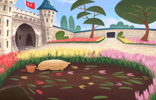  A background I painted for “The Story of Smoothie” when the Circo travels to Istanbul, 