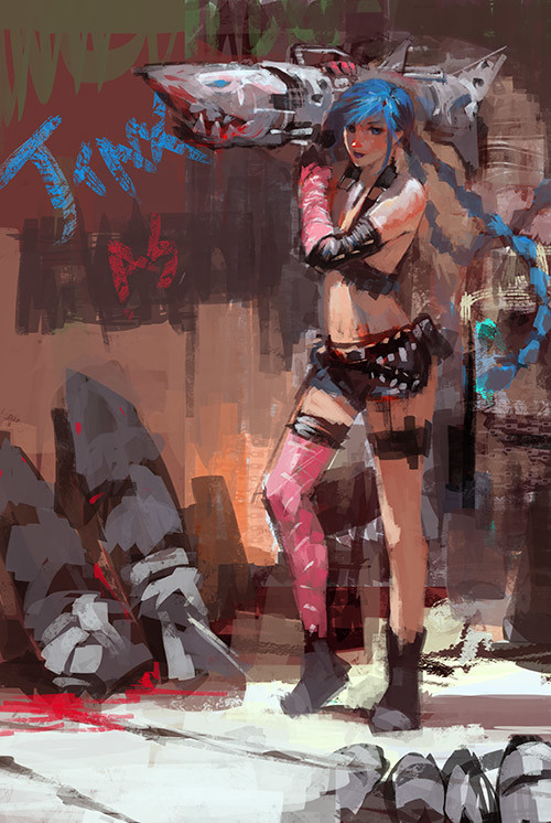 league-of-legends-sexy-girls:  Jinx 