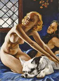 igormaglica:  Francis Picabia (1879-1953), Femmes au Bull-Dog, 1940-42. oil on cardboard, 105 x 76 cm 