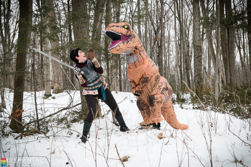 gillykins:CASSANDRA VS. DINOSAUR A+ WarriorPhotos By:  Elemental PhotographyEvery time I see another