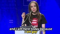 biebrers:Ellen Page coming out as gay at HRCF’s Time To Thrive Conference