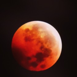 Orgulloso de mis tomas! #astrofotografía #lunadesangre #bloodmooon #redmoon #lunaroja #eclipse #astronomía #roberbilly (en México, D.F.)