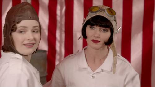 The eighth and penultimate ensemble of “Blood at the Wheel” (Season 2, Episode 7) is Phryne’s white 
