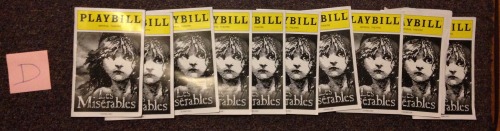 carlmullaney:theydieholdinghands:ok so clearly I have a playbill hoarding problem…but that’s gonna w