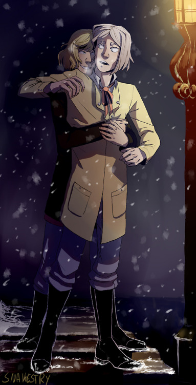 A commission that I actually finished like a month ago and forgot to post!  With and without ba