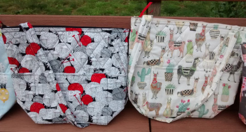 Newest Large project bags at 2DyeCru.etsy.com Each one is unique and handmade by us!