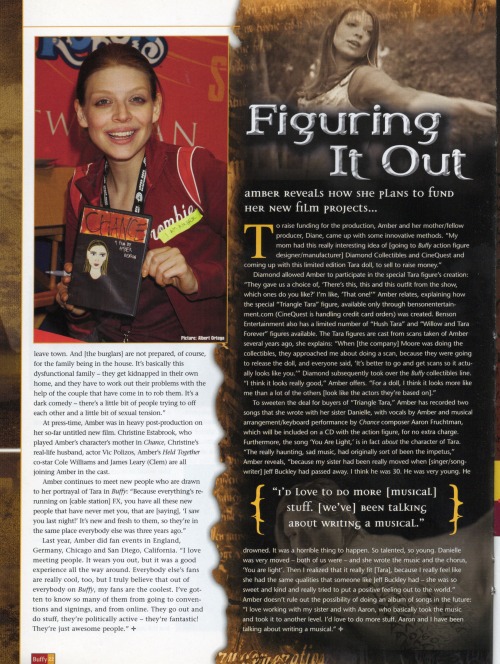 "Seeing Amber" Interview With Amber Benson By Abbie Bernstein