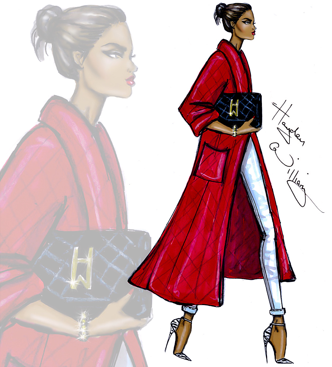 haydenwilliamsillustrations:  &lsquo;Red Blooded Woman&rsquo; by Hayden Williams