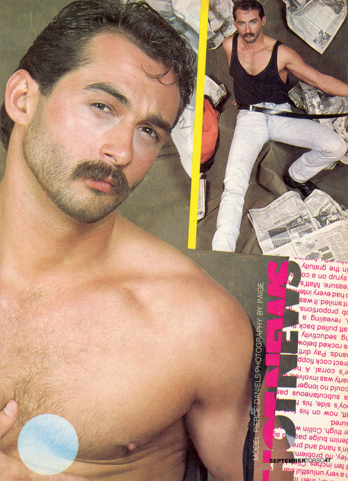 From TORSO magazine (Sept 1985)Photo story called “Hot News”photos by Steve PaigeModel i