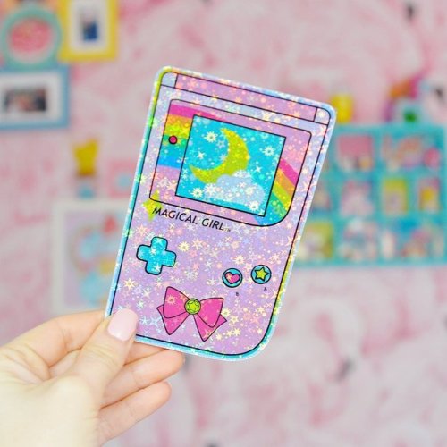 retrogamingblog: Holographic Pokemon Stickers made by GutsAndGlitter Cute