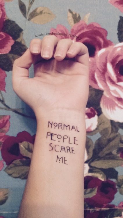 It&rsquo;s not a tattoo, I drew it