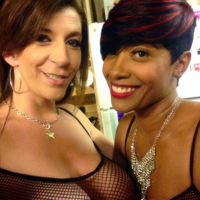 sarajayxxx:  On set yesterday with @darealcherokeedass ….. We made porno magic.