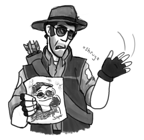 sneaky-soldier: Spy, don’t be like that! (click for artists comments)