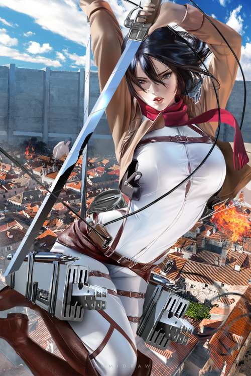 zumidraws:    Mikasa is probably my favorite