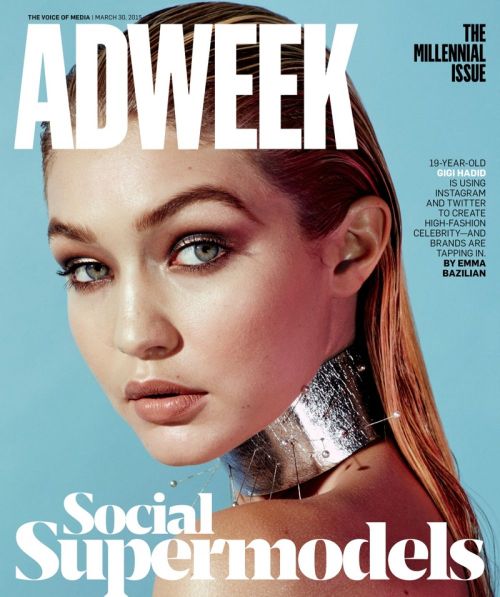 Gigi Hadid for Adweek, March 2015