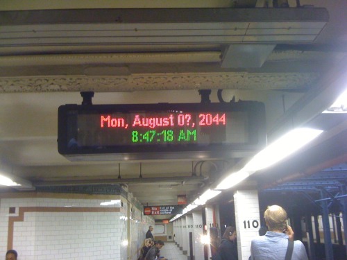 imakegoodlifechoices: Sometimes on the subway we time travel.