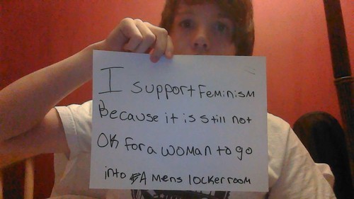 &ldquo;I support feminism because it is still not OK for a woman to go into a mens locker room&a