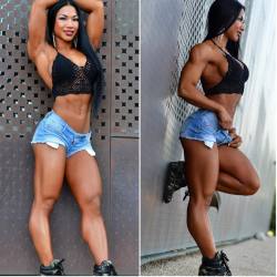 fitbiglegs:  taken after my pro debut- the only show Ive done this year lol.