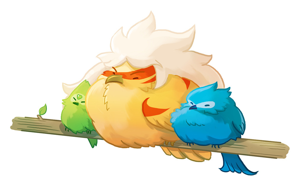 lovebonbe:  three birds 
