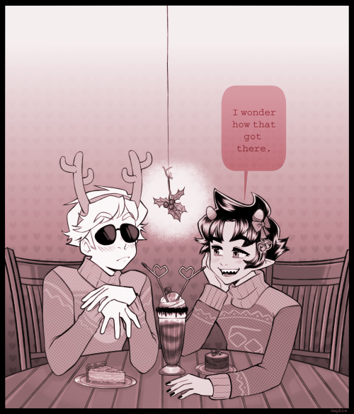 ga-phie:I was the secret santa for @frankenflora uwuHappy holidays! I DONT THINK I EVER REBLOGGED TH