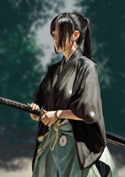 jonsunsun:  女剣士 