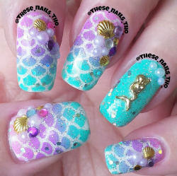 nailpornography:  Mermaid NOTW inspiration!